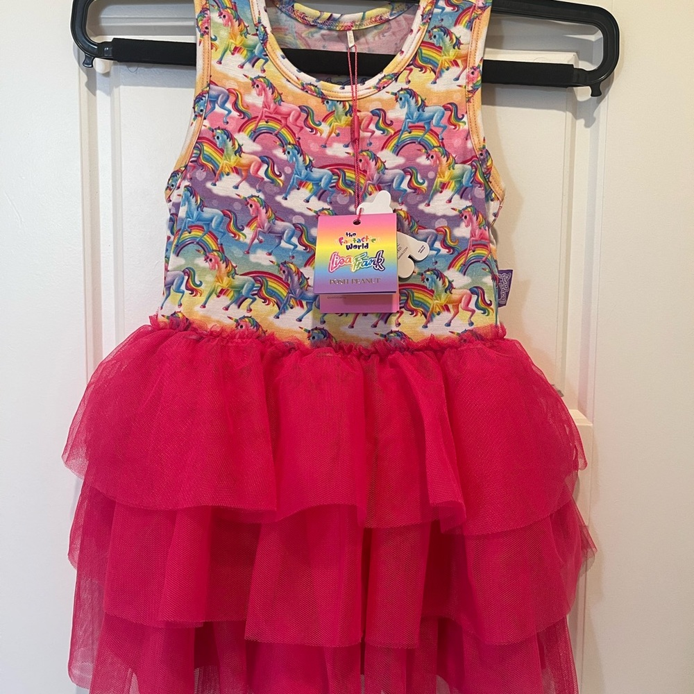 Posh peanut Lisa Frank Markie tutu dress in 3/4 NWT